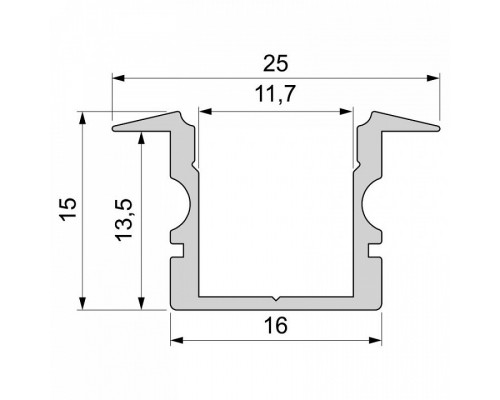 Профиль встраиваемый Deko-Light ET-02-10 975121