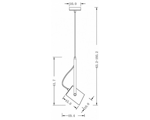 Подвесной светильник Freya Elori FR4004PL-01WB