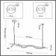 Подвесной светильник Odeon Light Corda 4391/40L