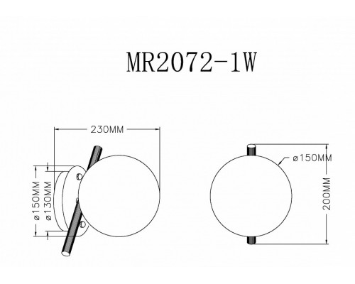 Бра MyFar Francis MR2072-1W