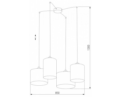 Подвесная люстра TK Lighting Juta 6585 Juta