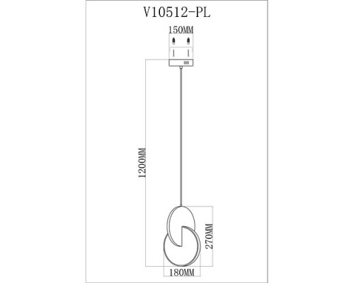 Подвесной светильник Moderli Mesa V10512-PL