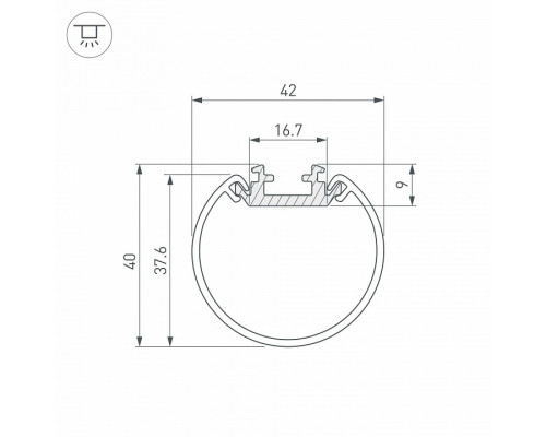 Профиль подвесной Arlight SL-ROUND 044517