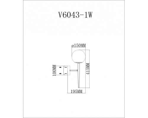 Бра Moderli Scrumbel V6043-1W