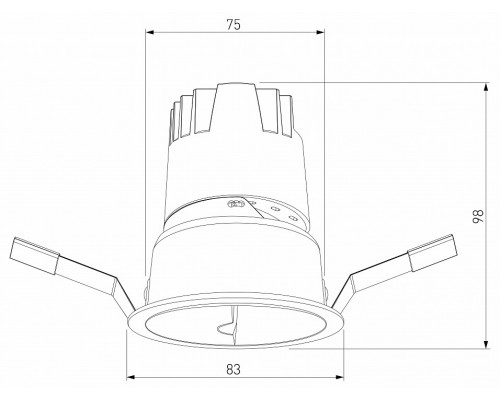 Встраиваемый светильник Elektrostandard Inline a064612