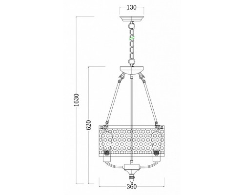 Подвесной светильник Freya Conte FR4166-PL-03C-BL