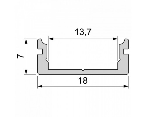 Профиль накладной Deko-Light AU-01-12 970045