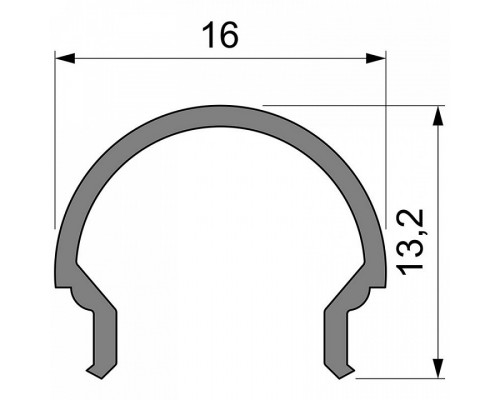 Профиль накладной Deko-Light R-01-10 984515