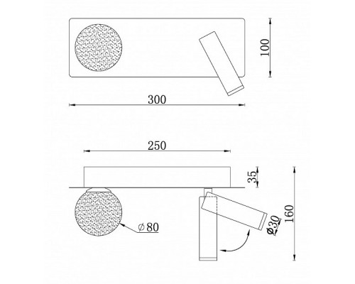 Бра iLedex Telescope W4774-30 SWH