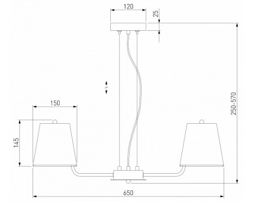 Подвесная люстра Eurosvet Amaretto 60155/5 хром