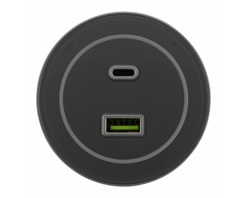 Розетка USB и type C на треке Arte Milano Am-track-sockets-39 399732TS/USB-Type-C Silver