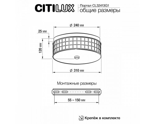 Накладной светильник Citilux Портал CL32413G1