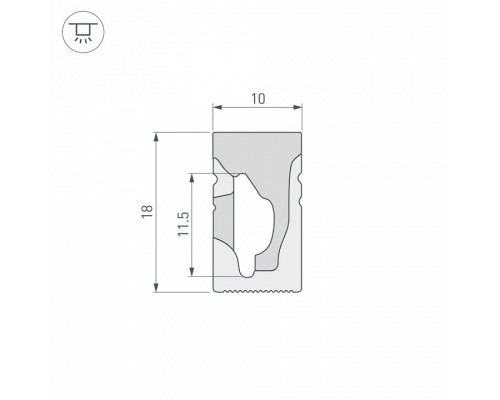 Короб накладной гибкий Arlight WPH 041089