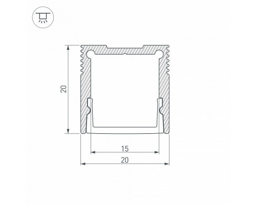 Короб накладной Arlight SL-SLIM 36836