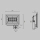 Настенно-потолочный прожектор Maytoni Flood FL001-L50B4KSR