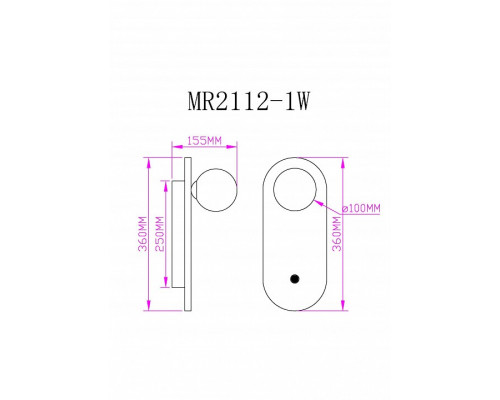 Бра MyFar Juliet MR2112-1W