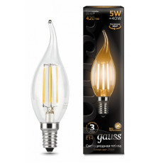 Лампа светодиодная Gauss LED Filament E14 5Вт 2700K 104801105