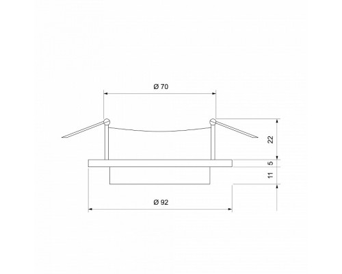 Встраиваемый светильник Elektrostandard Solar a053342