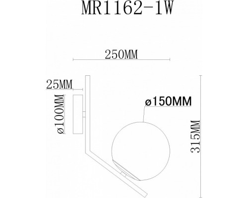 Бра MyFar Pierre MR1162-1W