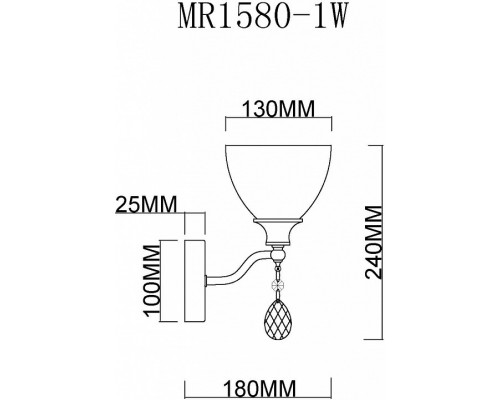 Бра MyFar Mistic MR1580-1W