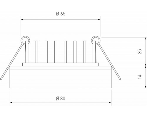 Встраиваемый светильник Elektrostandard Aster a063989