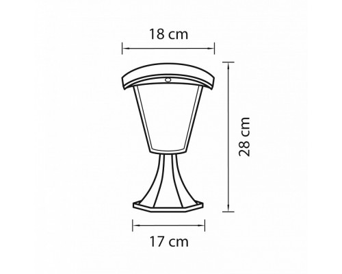 Наземный низкий светильник Lightstar Lampione 375970