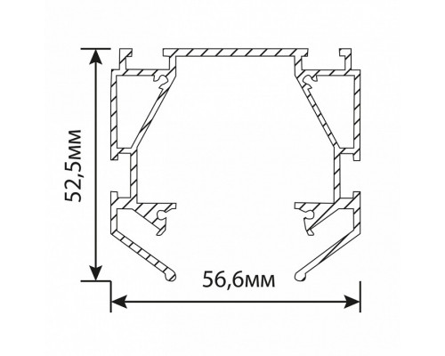 Профиль-держатель встраиваемый Feron S26 48286