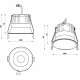 Встраиваемый светильник iLedex Mars 212-12W-D95-4000K-24DG-BK