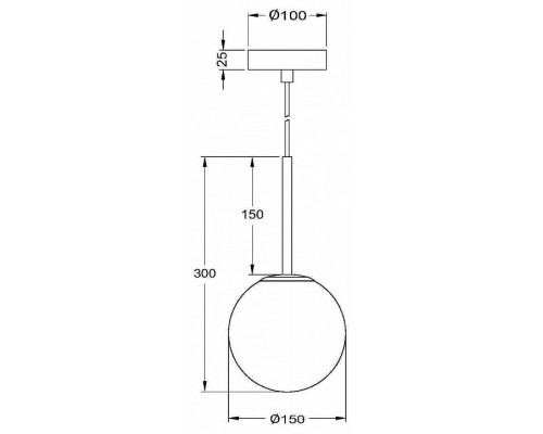 Подвесной светильник Maytoni Basic form MOD321PL-01B