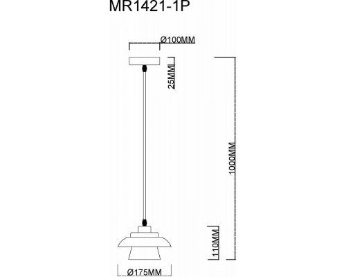 Подвесной светильник MyFar Renata MR1421-1P