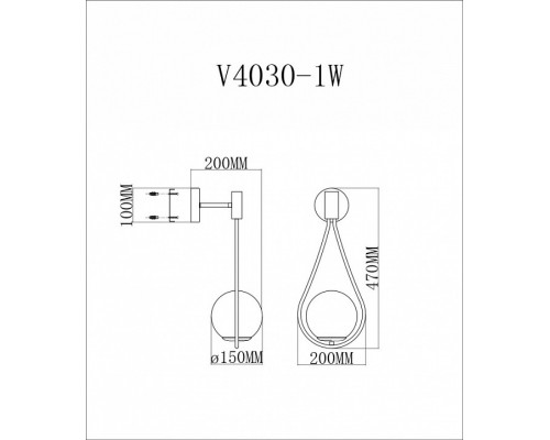 Бра Moderli Bestia V4030-1W