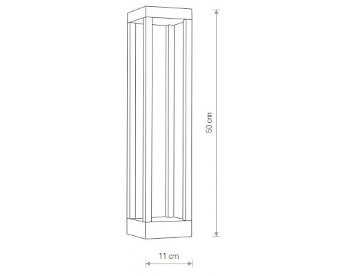 Наземный низкий светильник Nowodvorski Structure Led 8145