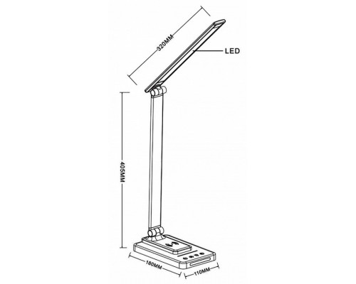 Настольная лампа офисная Arte Lamp William A5122LT-1BK