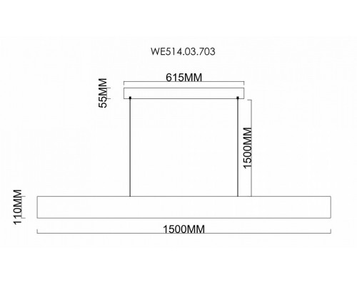 Подвесной светильник Wertmark Edda WE514.03.703