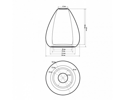 Плафон стеклянный 33 идеи S.30 S.30.GR