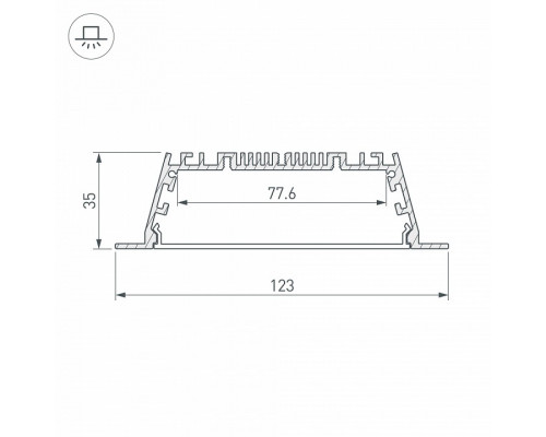 Короб встраиваемый Arlight ARH-POWER 027928