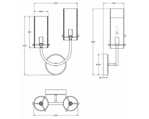 Бра Maytoni Arco MOD223WL-02BS1