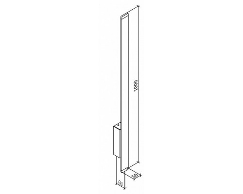 Накладной светильник DesignLed L-Cross LWA0168S-BL-WW