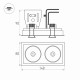 Встраиваемый светильник Arlight CL-SIMPLE-S148x80-2x9W Day4000 (BK, 45 deg) 026877