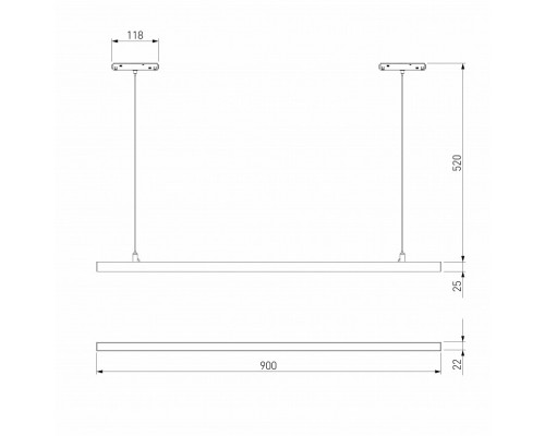 Подвесной светильник Elektrostandard Slim Magnetic a064802