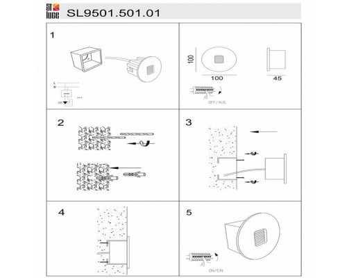 Встраиваемый светильник ST-Luce Visano SL9501.501.01