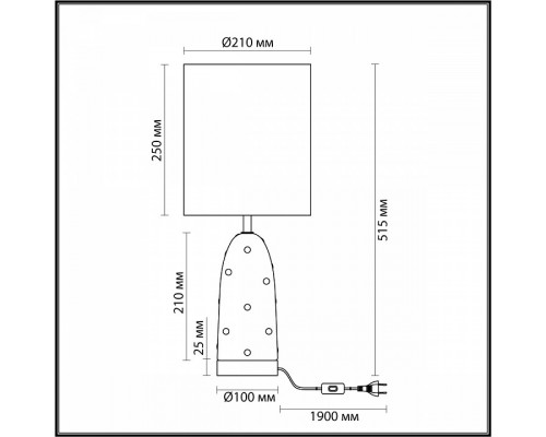 Настольная лампа декоративная Odeon Light Pollen 5423/1T