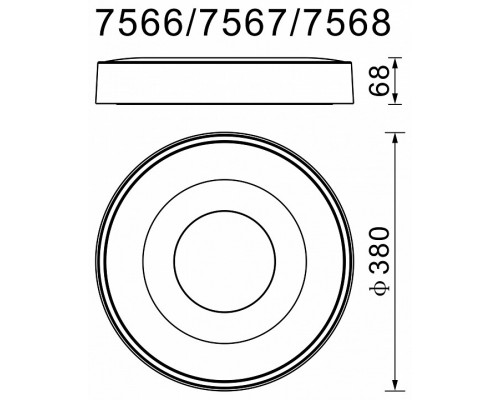 Накладной светильник Mantra Coin 7692