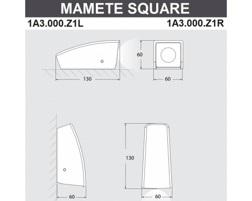 Накладной светильник Fumagalli Mamete 1A3.000.000.LXZ1L