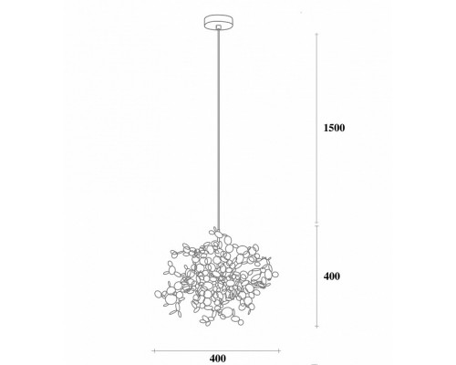 Подвесная люстра Imperiumloft Tezani Argent 40.2058