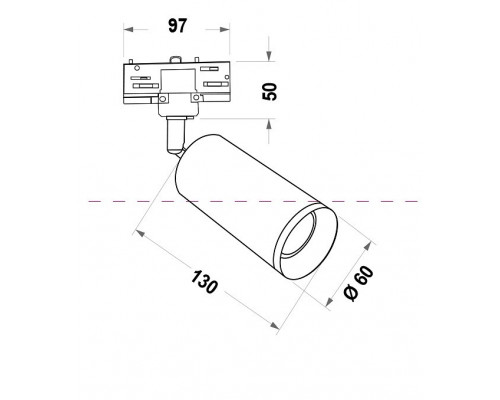 Светильник на штанге Maytoni Focus TR028-3-GU10-B