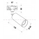 Светильник на штанге Maytoni Focus TR028-3-GU10-B