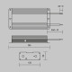 Блок питания с проводом Maytoni Power Supply Magnetic PSL008-480W-48V-IP67