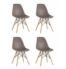 Набор из 4 стульев Eames