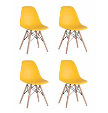 Набор из 4 стульев Eames